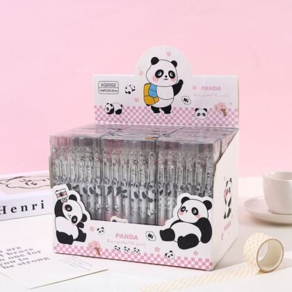 Paquete de Bolígrafos gel 0.5mm Negro de Oso Panda