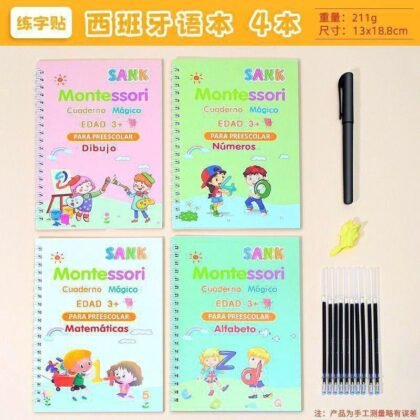 Cuadernos Montessori Mágicos (4 x1)